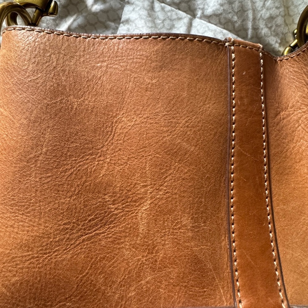 Frye Tan Leather Shoulder Bag - Picture 3 of 8